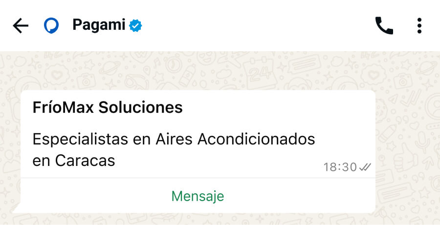 El Super Agente de Pagami sugiere un negocio, FrioMax Soluciones